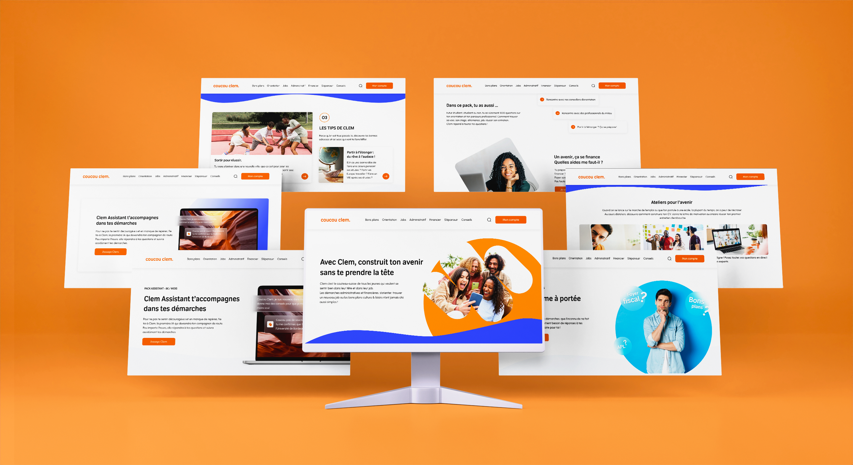 Website pages Coucou Clem.