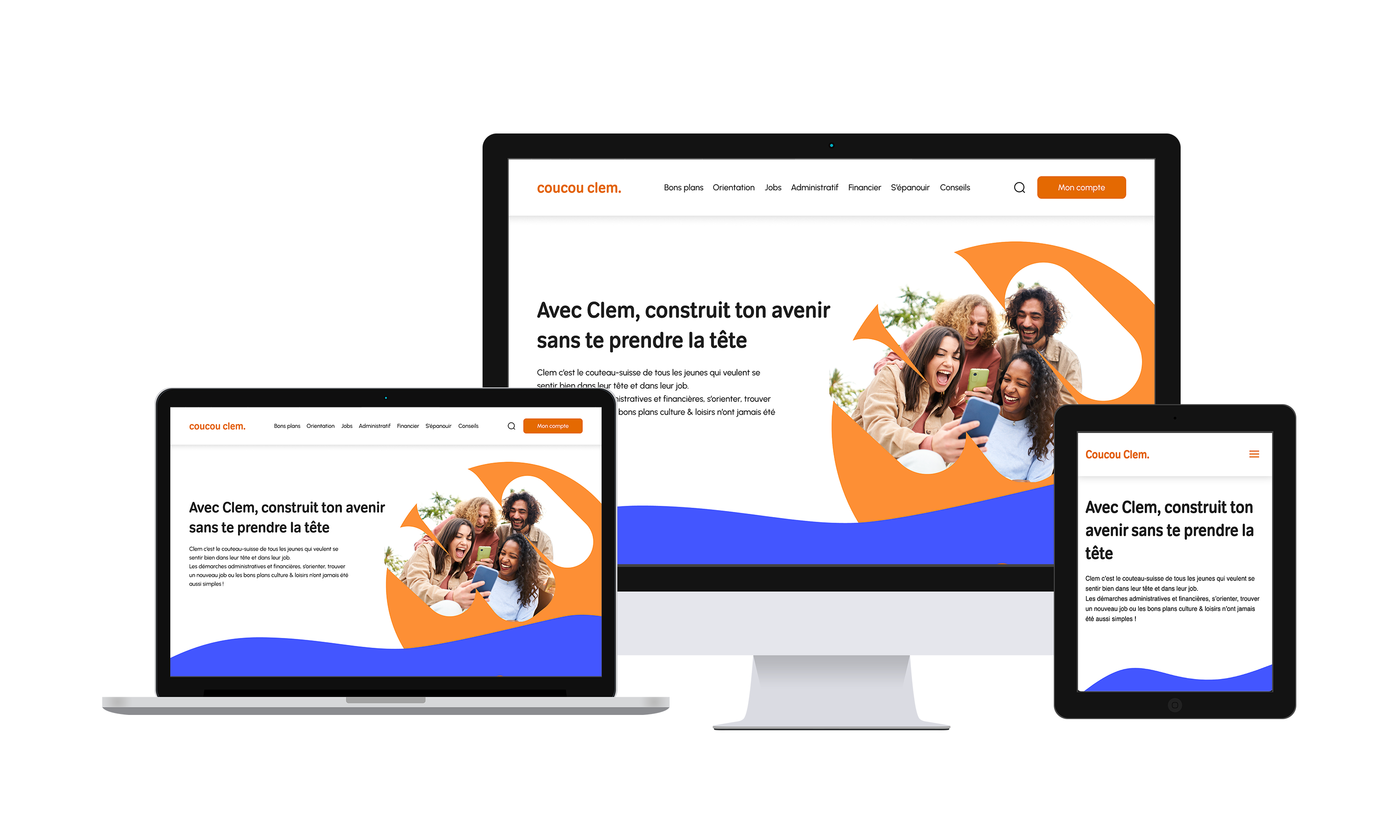 Screen website Coucou Clem.